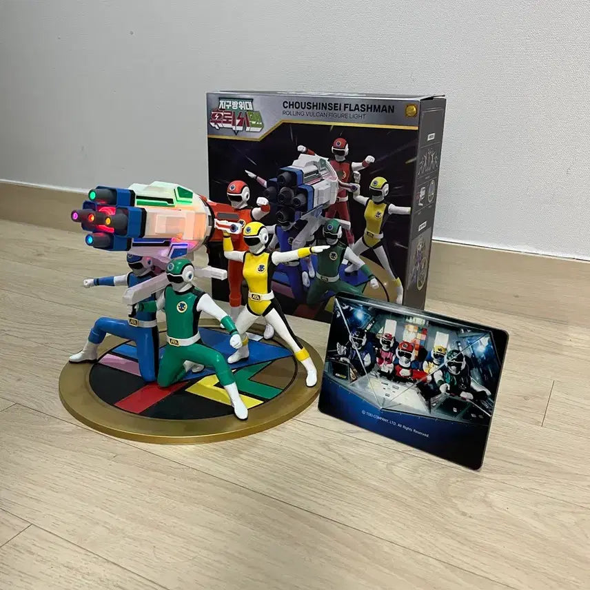[BUNJANG] Choshinsei Flashman 35th Anniversary Goods Figure Set / 초신성 후뢰시맨 35주년 굳즈 피규어 중고