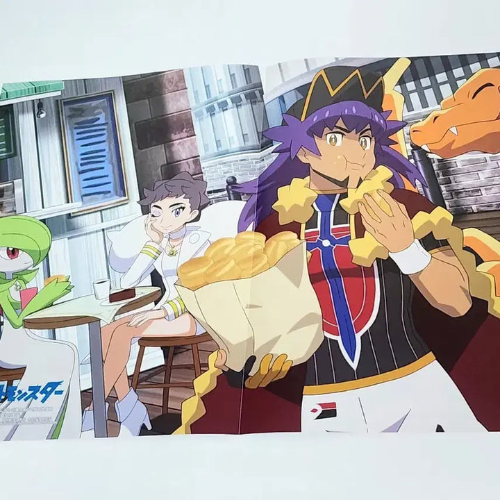 [BUNJANG] Pokémon &amp; Crush on Baby Double-Sided A3 Poster / a3 양면 포스터 / 포켓몬 단델 카르네 리자몽 가디안 + Crush on Baby