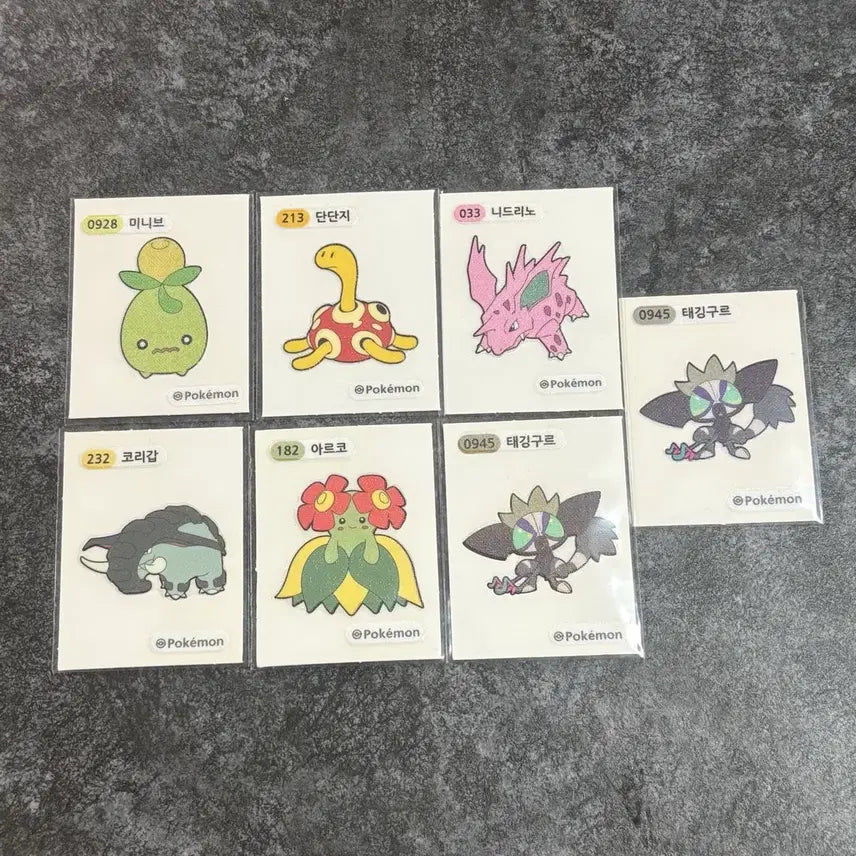 [BUNJANG] Pokemon Stickers Bundle Set / 포켓몬 띠부씰 일괄