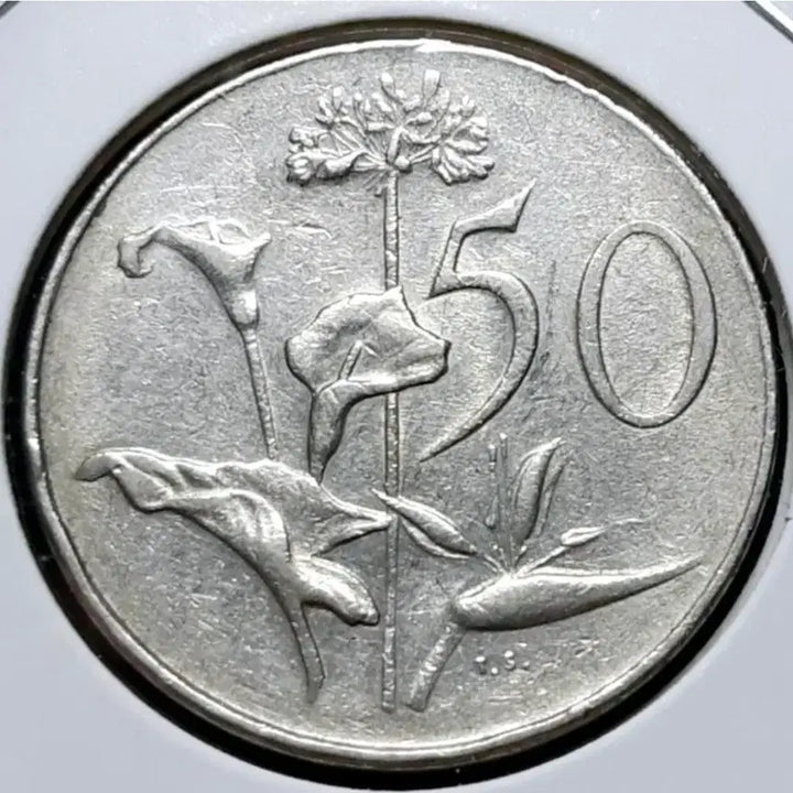 [BUNJANG] South Africa 1968 50 Cent Large Coin / 남아프리카 공화국 1968년 50센트 대형주화.외국주화 주화 화폐 동전