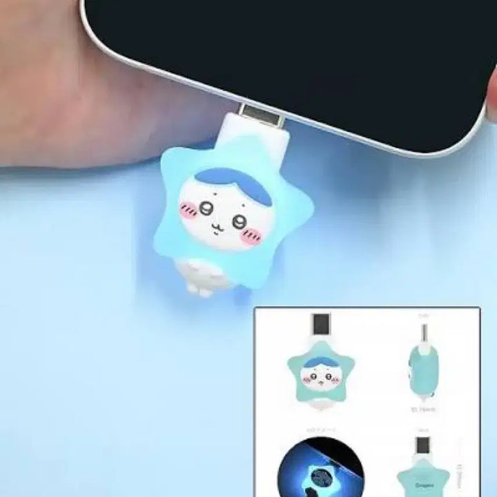 [BUNJANG] Chiikawa Hachiware Light-Up USB Accessory / (미개봉) 치이카와 포와토모 하치와레 포왓토모 치이카와 불빛 USB 라이트 빛나는 치이카와 악세사리 굿즈