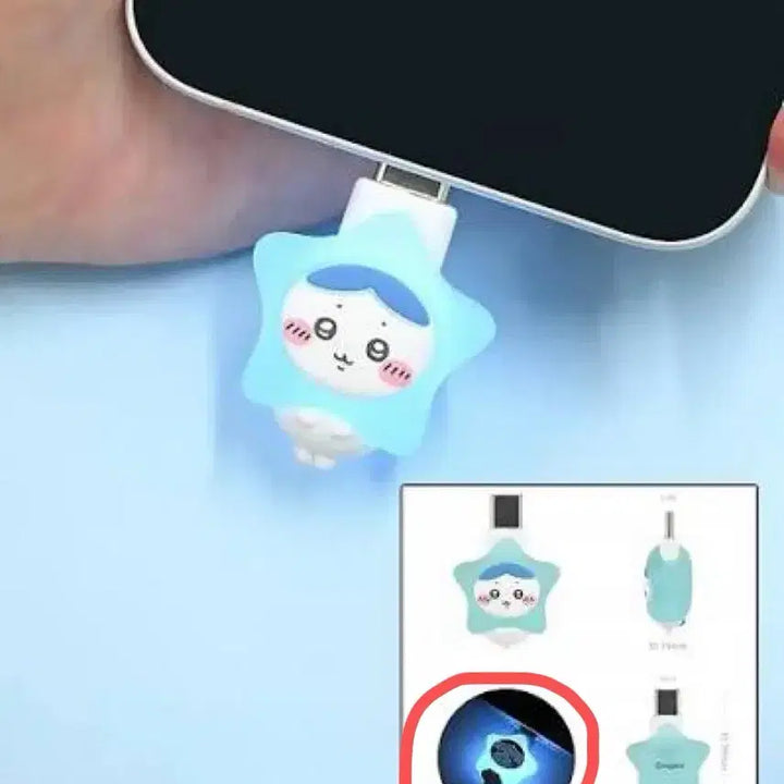 [BUNJANG] Chiikawa Hachiware Light-Up USB Accessory / (미개봉) 치이카와 포와토모 하치와레 포왓토모 치이카와 불빛 USB 라이트 빛나는 치이카와 악세사리 굿즈