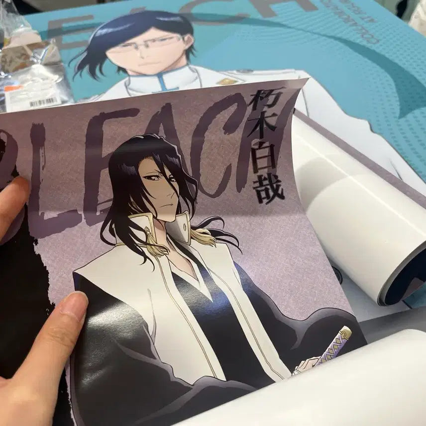 [BUNJANG] Bleach Byakuya Kuchiki Collaboration Cafe Poster / 블리치 콜라보카페 뱌쿠야 포스터