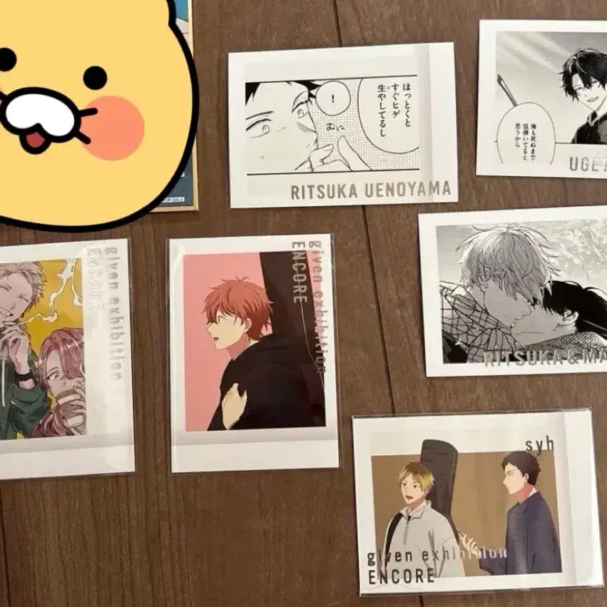 [BUNJANG] Given Given Exhibition Premium Pasa (Original/Anime) 6-Card Bundle Set / 기븐 기븐전 프리미엄 원화 애니 파샤 6장 일괄 판매 (마후유/리츠카/아키히코/하루키/우게츠/히이라기/스즈스미)