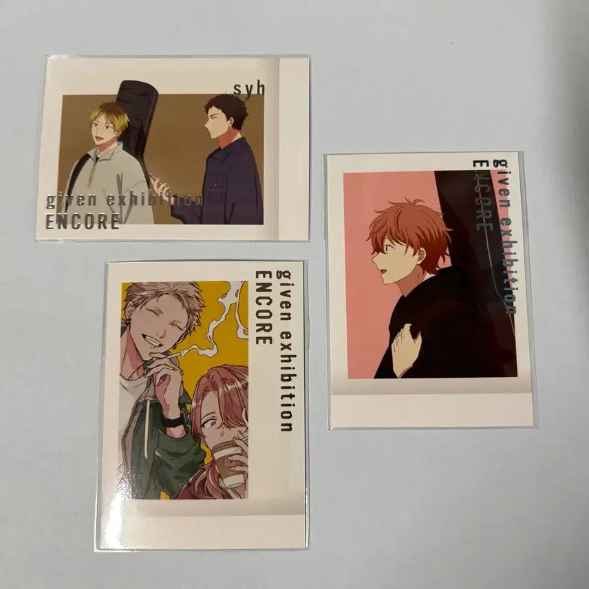 [BUNJANG] Given Given Exhibition Premium Pasa (Original/Anime) 6-Card Bundle Set / 기븐 기븐전 프리미엄 원화 애니 파샤 6장 일괄 판매 (마후유/리츠카/아키히코/하루키/우게츠/히이라기/스즈스미)