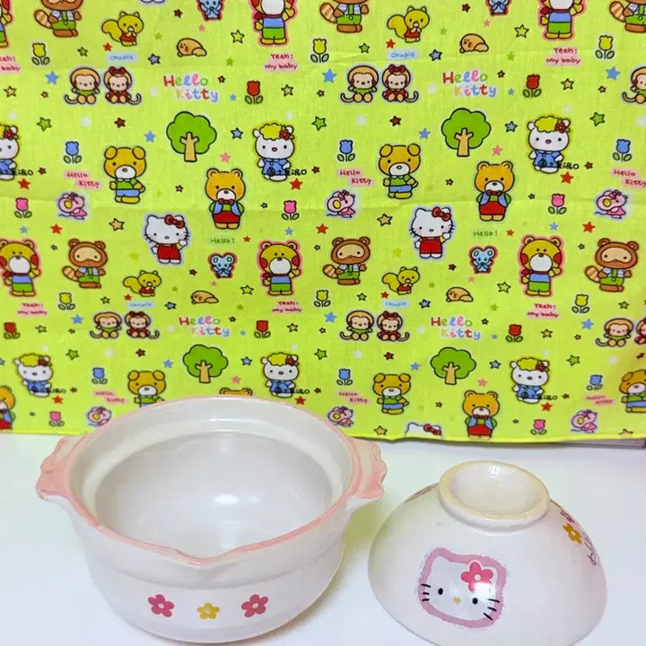 [BUNJANG] Vintage Kitty Dining Set / 고전키티식기그릇세트