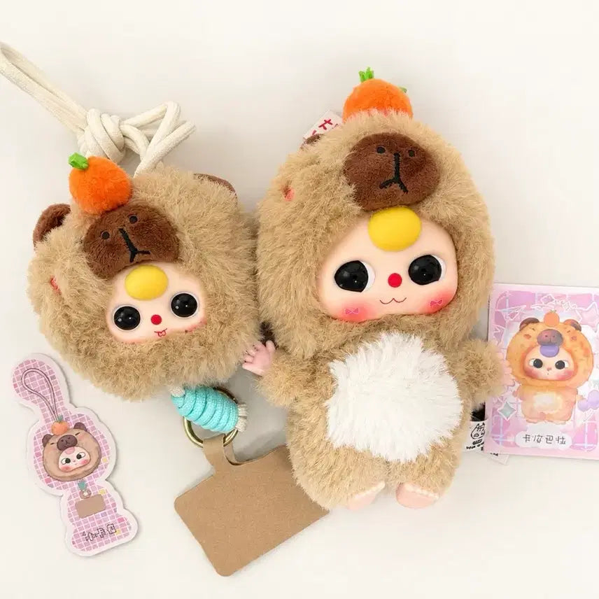 [BUNJANG] Babysis Animal Copy Mara Phone Strap Keychain Set / (세트 판매) 베이비쓰리 동물 카피마라 폰스트랩 키링 세트