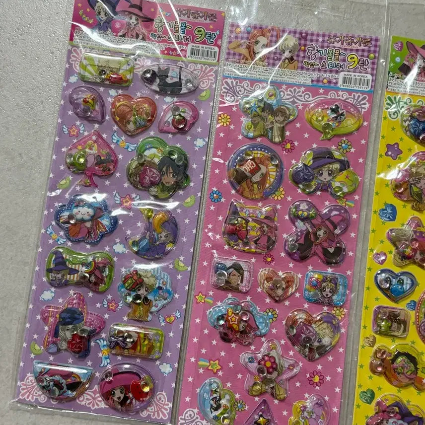 [BUNJANG] Sugar Sugar Rune Classic Sticker Bundle Set (4 Sheets) / 슈가슈가룬 고전 스티커 4장 일괄 판매
