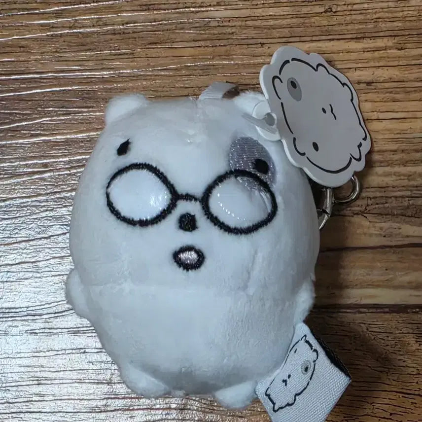[BUNJANG] Cat Glasses Charm Keychain / 눈멍냥이 안경 키링