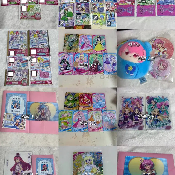 [BUNJANG] Pripara &amp; Idol Time Pripara Character Goods Set / 프리파라 아이프리 스타파라 특전 굿즈 판매 카드 티켓 파일 누이 아크릴 캔뱃지 스티커 가챠 도로시 레오나 시온 라라 미래 소피 아로마 미카 아이리 초아 소라