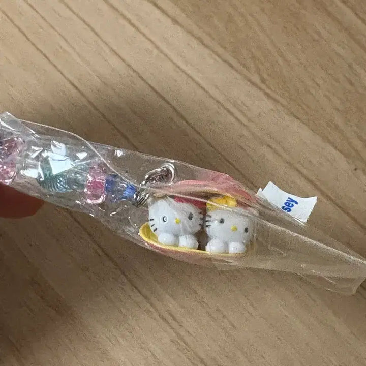 [BUNJANG] Hello Kitty &amp; Mimi Classic Strap Keychain / 키티&amp;미미 고전 스트랩 키링