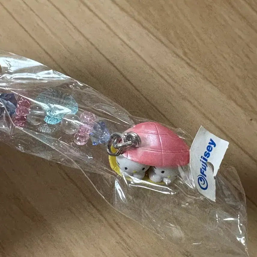 [BUNJANG] Hello Kitty &amp; Mimi Classic Strap Keychain / 키티&amp;미미 고전 스트랩 키링