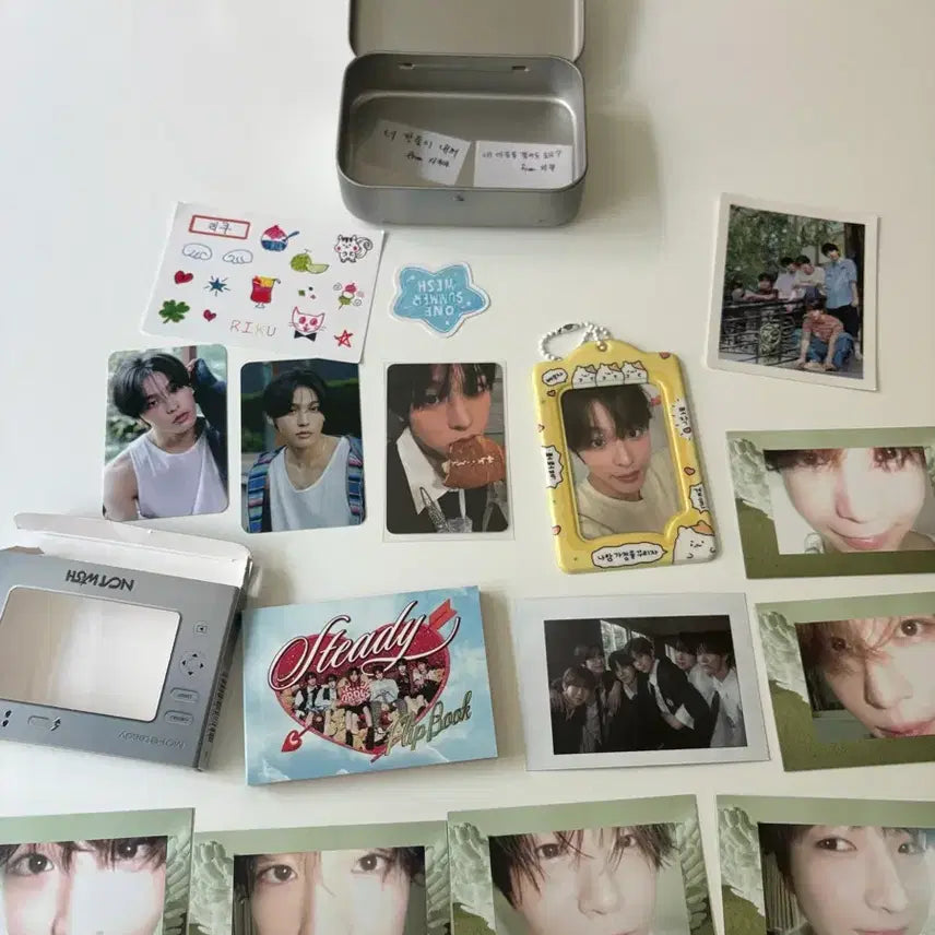 [BUNJANG] Wish Riku Photocard &amp; Stayd Album Bundle / 위시 리쿠 포카 등등 스테디앨범 처분