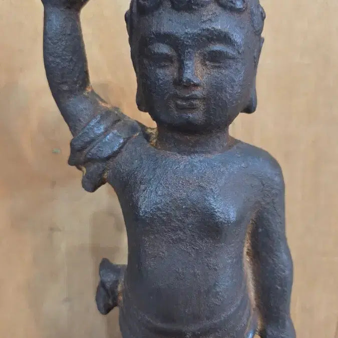 [BUNJANG] Antique Cast Iron Birthday Lamp / 오랜세월의 무쇠 탄생불