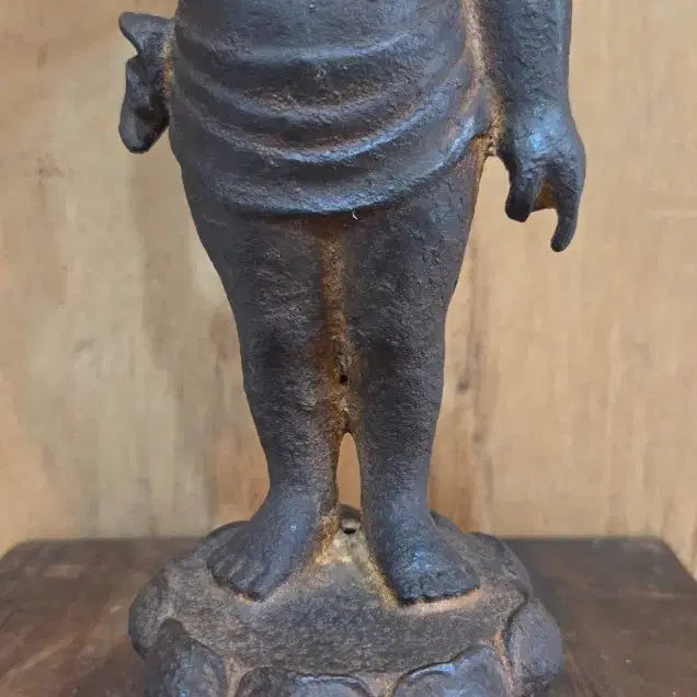 [BUNJANG] Antique Cast Iron Birthday Lamp / 오랜세월의 무쇠 탄생불