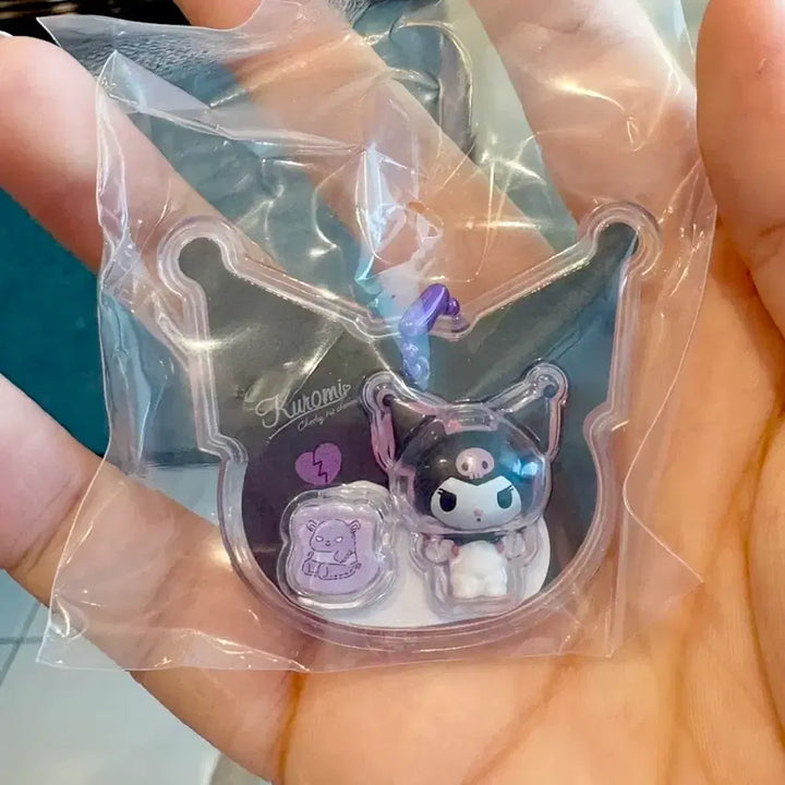 [BUNJANG] Sanrio Kuromi Miniature Package Charm Keychain / 산리오 미니어쳐 패키지 참 키링 쿠로미