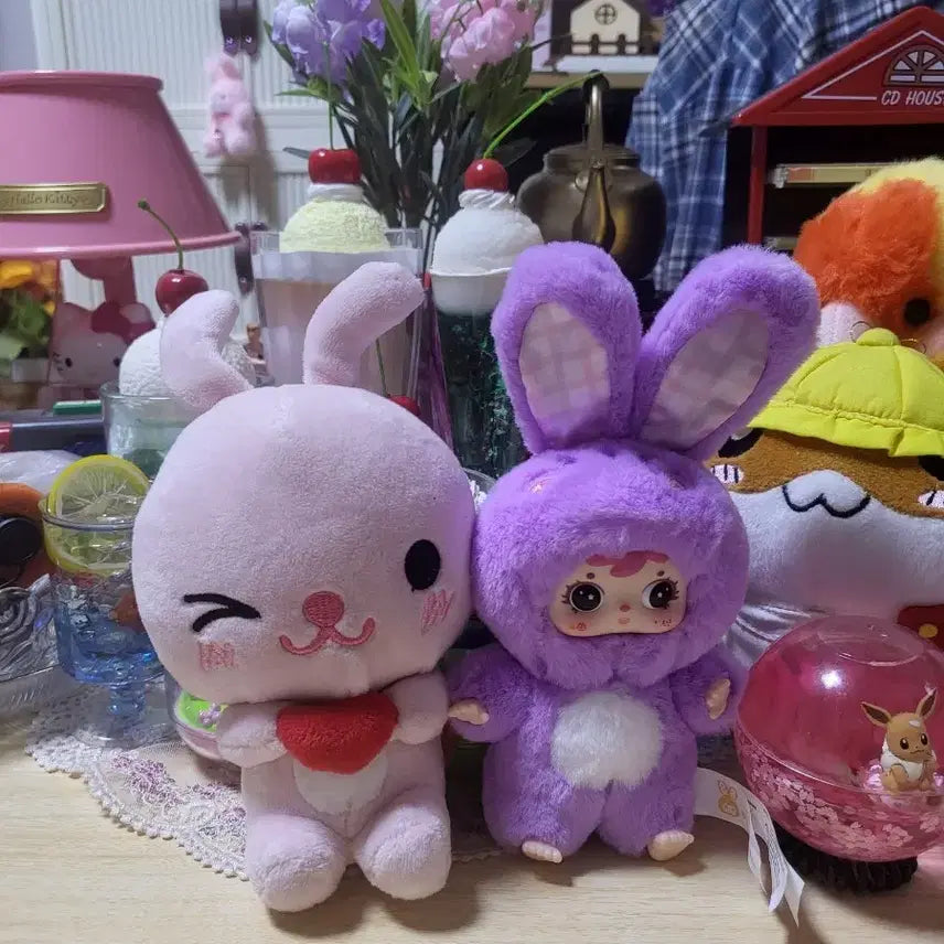 [BUNJANG] Anipang Classic Rabbit Keyring Bundle Set / 고전 애니팡 토끼 인형 사무엘 키링 일괄 세트 택포