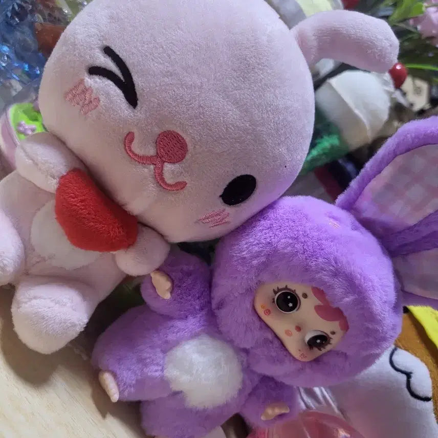 [BUNJANG] Anipang Classic Rabbit Keyring Bundle Set / 고전 애니팡 토끼 인형 사무엘 키링 일괄 세트 택포