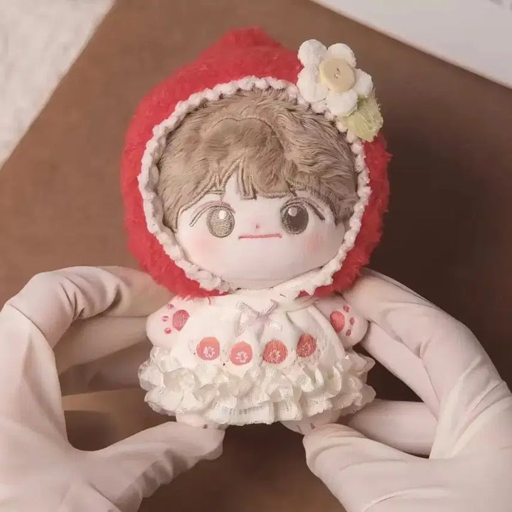 [BUNJANG] 10cm Doll Clothes Strawberry Outfit / 10cm 인형옷 딸기옷