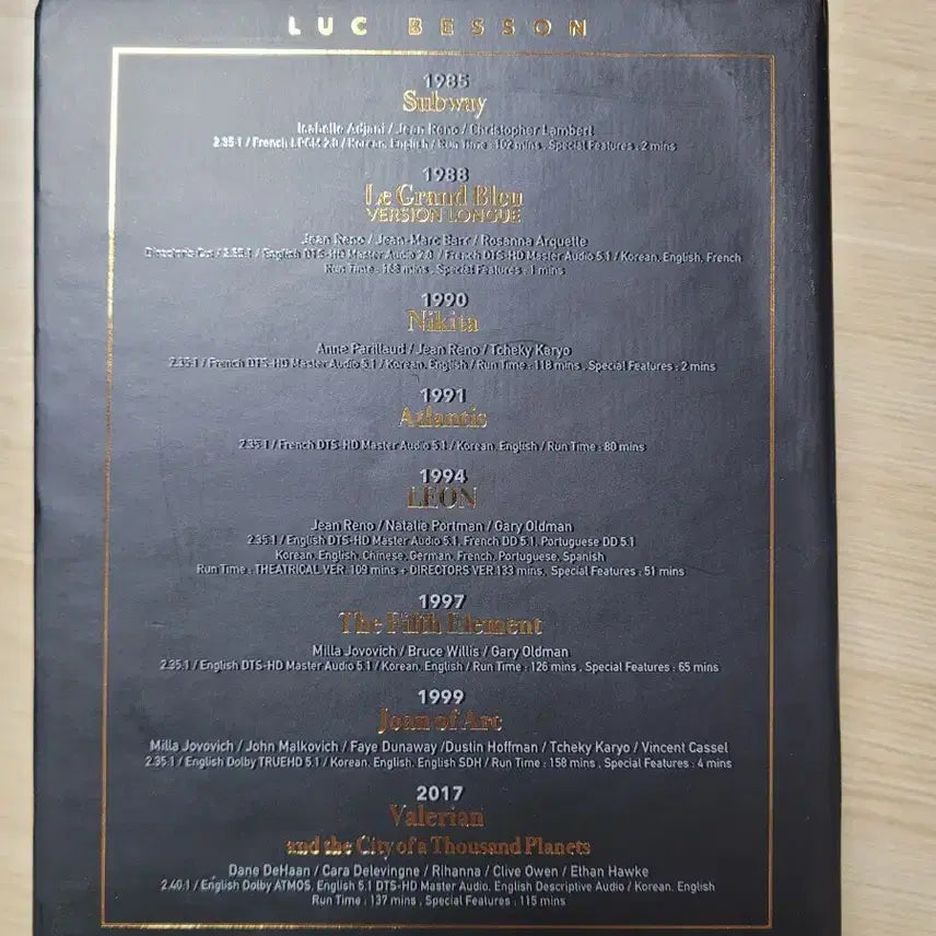 [BUNJANG] Luc Besson 8-Movie Collection Blu-ray Set / 뤽 베송 8무비 컬렉션 블루레이 세트
