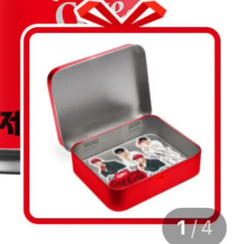 [BUNJANG] BTS V Coca-Cola Postcard Tin Case (Sealed) / 코카콜라 뷔 엽서 틴케이스 미개봉 양도 방탄소년단 방탄 bts 김태형