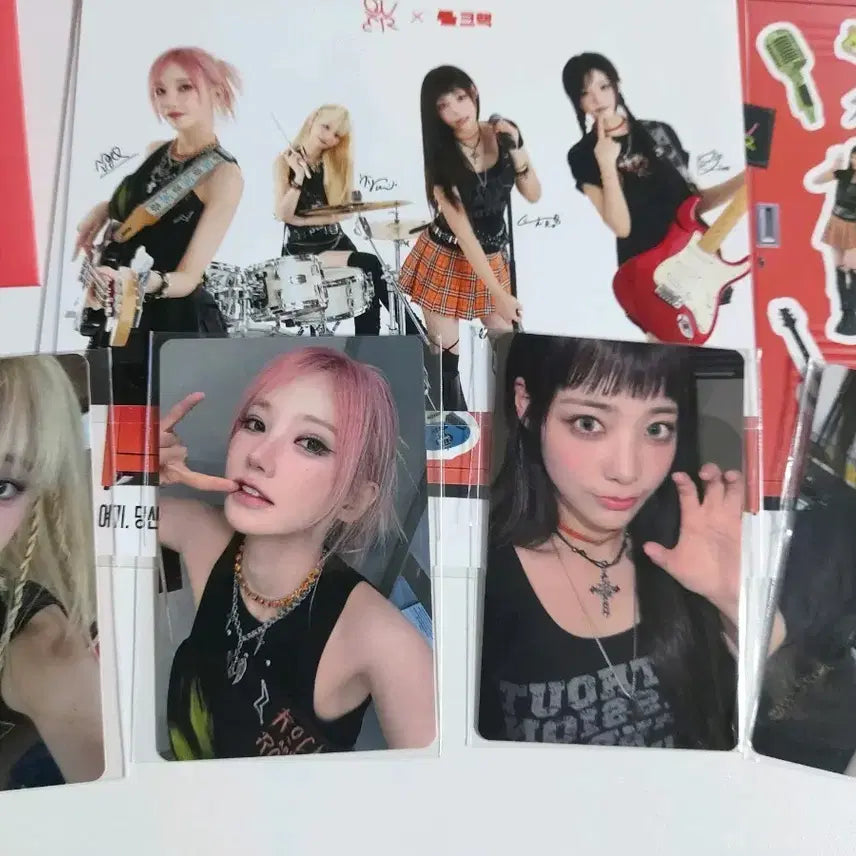 [BUNJANG] QWER Crack Photocard, Postcard, Sticker Set / qwer crack 크랙 포카,엽서,스티커 판매해요