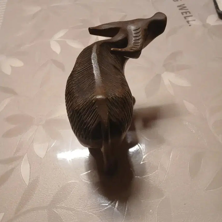 [BUNJANG] Wooden Cow Sculpture / 나무 소 조각품