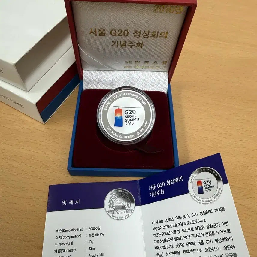 [BUNJANG] 2010 Seoul G20 Summit Commemorative Coin / 2010 서울 G20 정상회의 기념주화