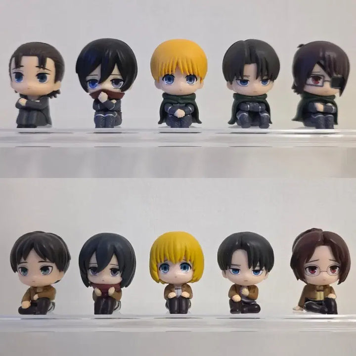 [BUNJANG] Attack on Titan Machiboke Gacha Collection (Set 1 &amp; 2) / 진격의거인 마치보케 1, 2탄 10종 가챠