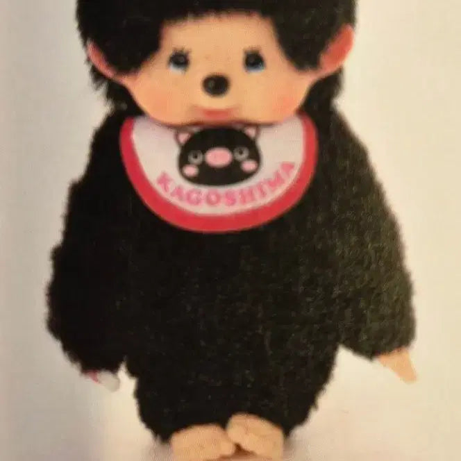 [BUNJANG] Vintage Limited Edition Black Pig Monchhichi Doll / 고전 지역한정 흑돼지 몬치치 정품
