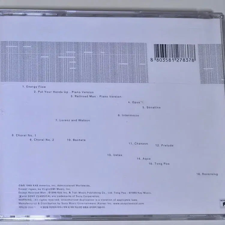 [BUNJANG] Ryuichi Sakamoto BTTB (Unsealed CD) / 류이치 사카모토 BTTB (개봉 CD)
