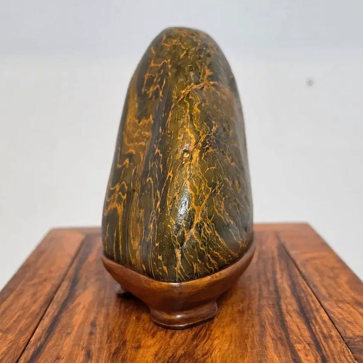 [BUNJANG] Namhangang Yellow Stone with Beautiful Mountain Pattern / 26091826 산경 문양이 아름다운 남한강 황컬러 미석 수석 팝니다