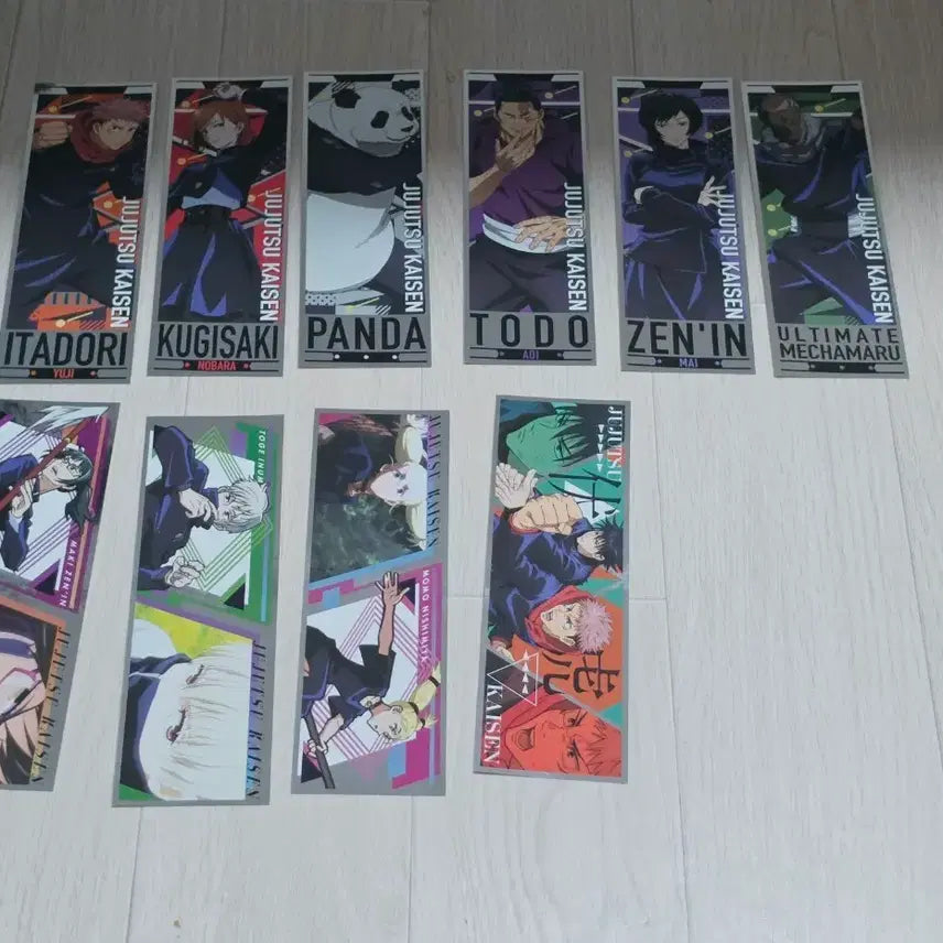 [BUNJANG] Jujutsu Kaisen Long Stickers (10 pcs) / 주술회전 롱스티커 10장