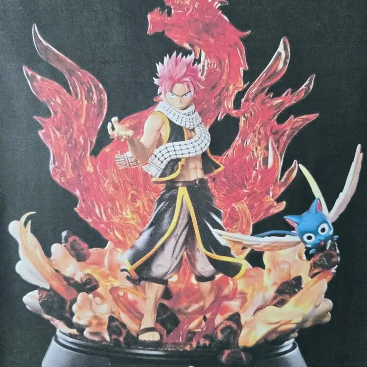 [BUNJANG] Fairy Tail Natsu Resin Figure with LED / 페어리테일 나츠 레진 피규어