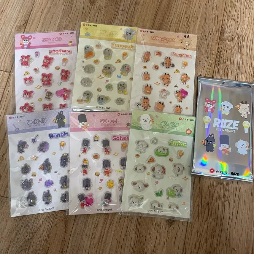 [BUNJANG] RIIZE Pizza Hut Sticker Set / 라이즈 피자헛 스티커 세트