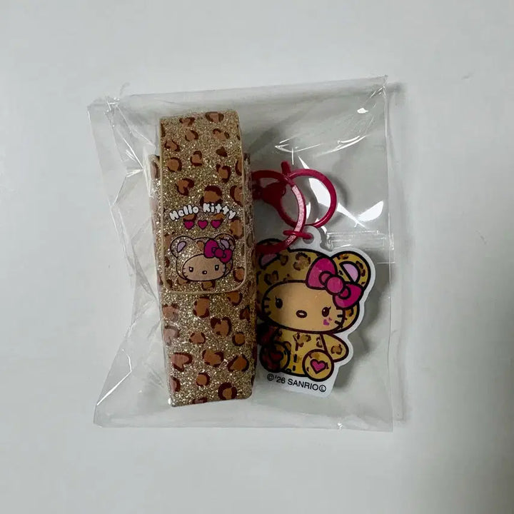 [BUNJANG] Sanrio Hello Kitty Hopi Kitty Lip Case Keychain / 산리오 헬로키티 호피키티 립케이스 키링
