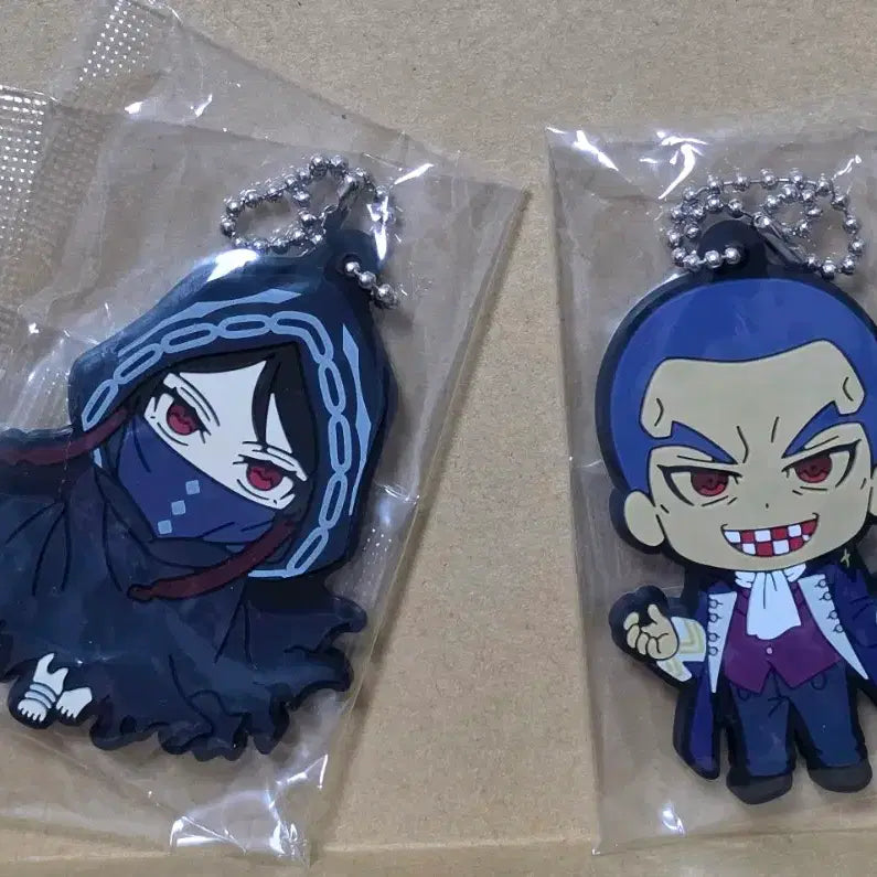 [BUNJANG] Fate/Grand Order Assassin &amp; Caster Rubber Strap Keychain / 페스페 러버 스트랩 키링 -어쌔신, 캐스터