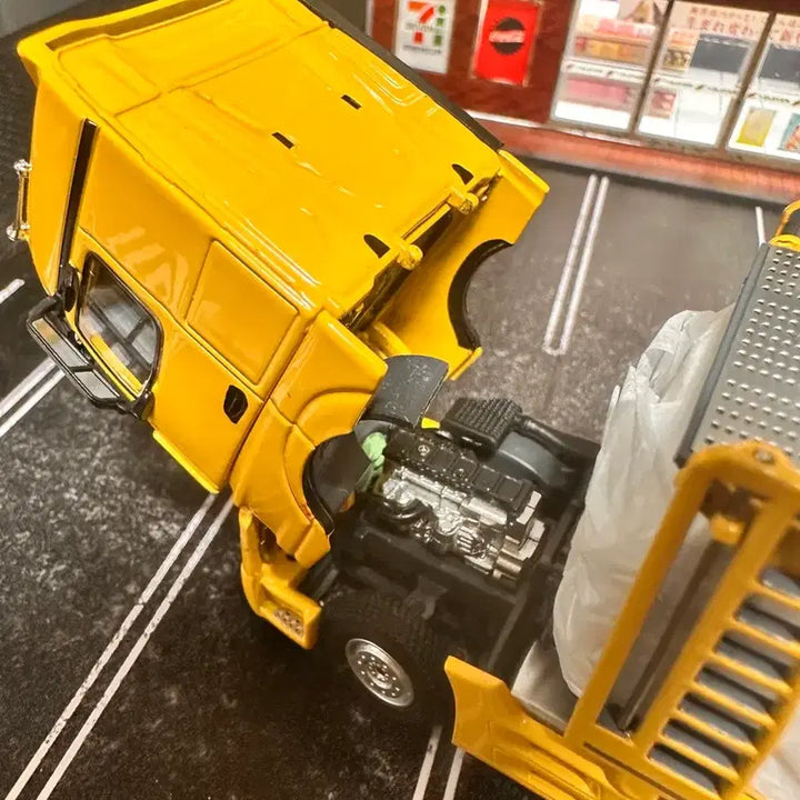 [BUNJANG] MINI GT 1:64 Scale Compatible Tiny Mercedes-Benz Actros Transporter Car Carrier Truck / 미니지티 1:64 호환 타이니 벤츠 악트로스 트랜스포터 카 케리어 트럭
