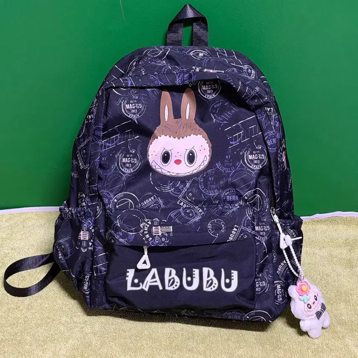 [BUNJANG] LaBooBoo Patterned Backpack / 라부부 가방 새상품