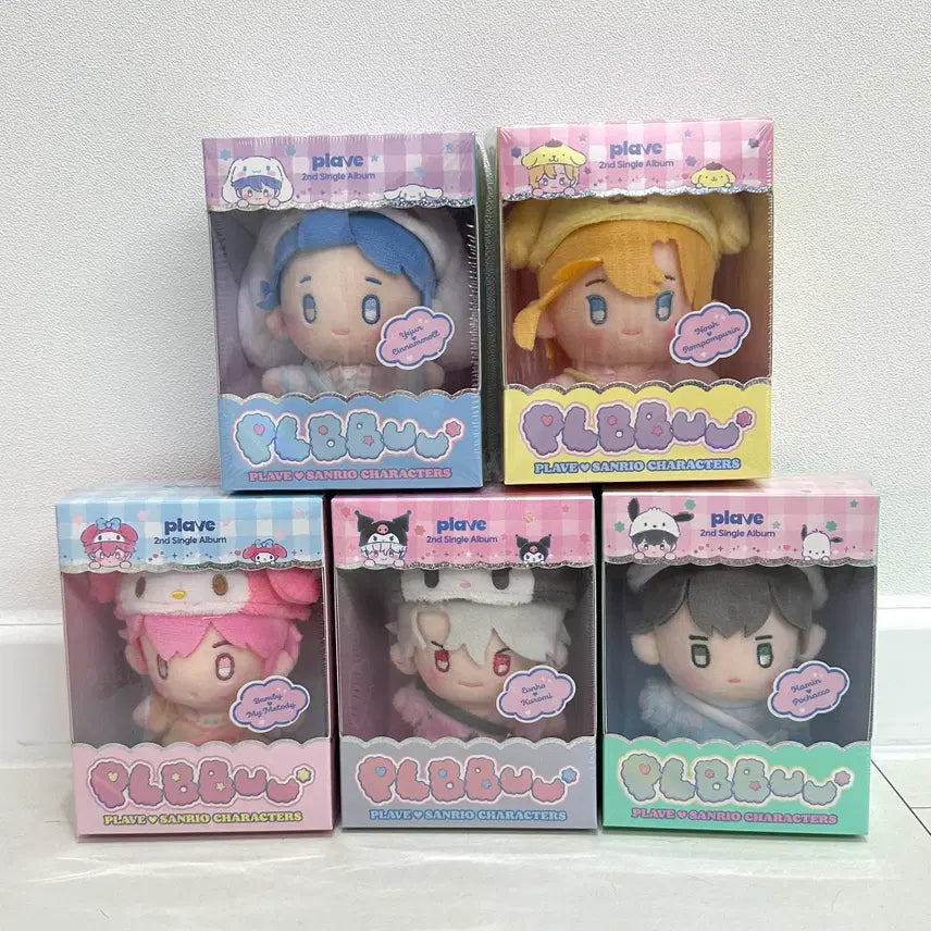 [BUNJANG] P.L.E X PLBUU Plu Plush Doll Bundle Set (Sealed) / 플레이브 PLBBUU 플뿌 인형 미개봉 일괄