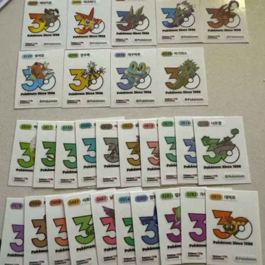 [BUNJANG] Pokemon Logo Seal Collection / 포켓몬로고씰