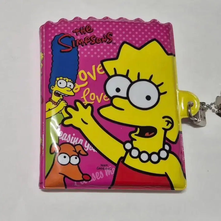 [BUNJANG] The Simpsons Lock Diary / 고전문구 심슨 자물쇠 다이어리