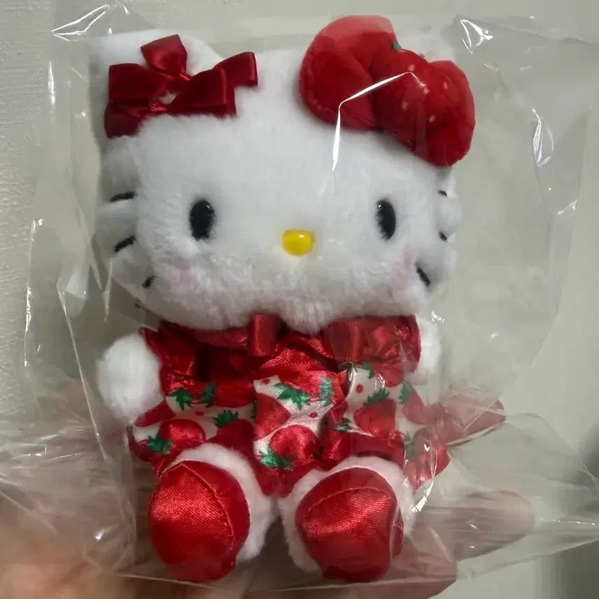[BUNJANG] Sanrio Hello Kitty Ichigo Shimbun Keychain / 산리오 헬로키티 이치고신문 키링