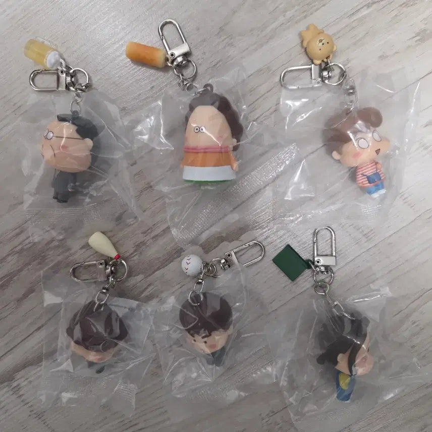 [BUNJANG] Atta Mama Character Keychain Set (6 Pieces) / 아따맘마 키링 6개 세트 (히든제외)