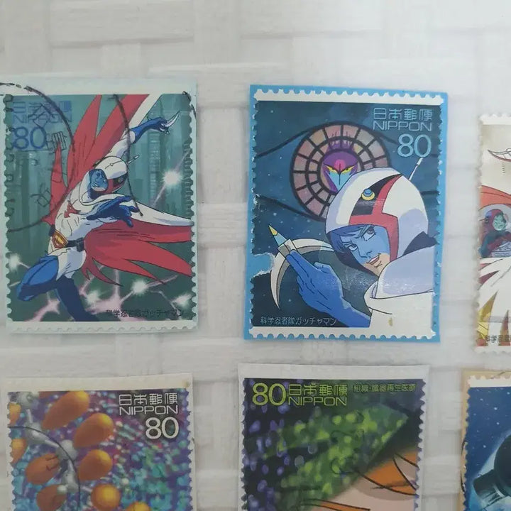 [BUNJANG] Eagle 5 Siblings Used Stamp Set (8 Types) / 독수리 5형제 사용한 우표 8종 세트