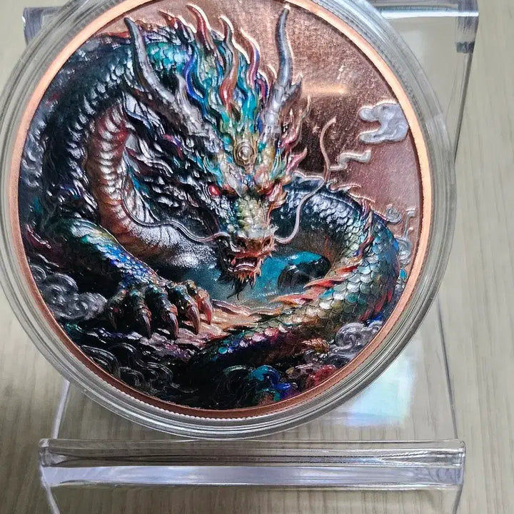 [BUNJANG] 2026 Legend Dragon 5oz High Relief Color Proof Copper Round (Limited Edition 5,000) / 2026년 레전드 드래곤 5온스 ( 순도99,9% 155g) 하이릴리프 색체 구리 프루프 (한정판5,000개)
