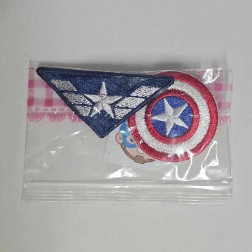 [BUNJANG] Marvel Captain America Winter Soldier Wappen Set / 마블 캡틴 아메리카 윈터솔져 와펜 세트