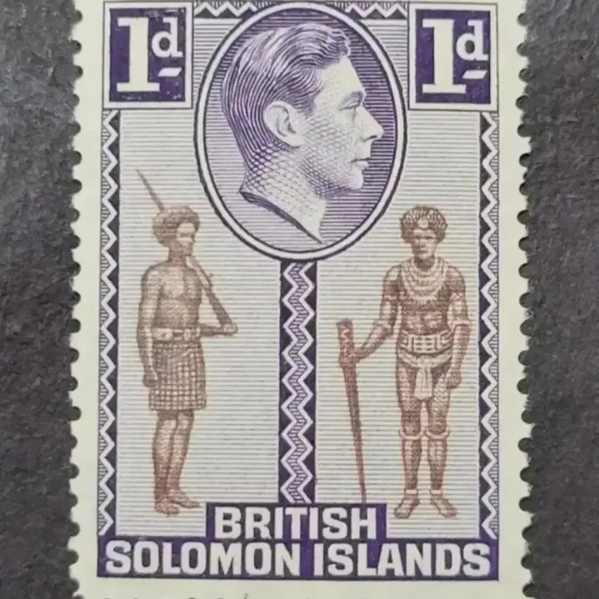 [BUNJANG] 1939 King George VI Commemorative Stamp - British Solomon Islands / 1939년 영국 킹조지6세  기념 우표 British Solomon Islands
