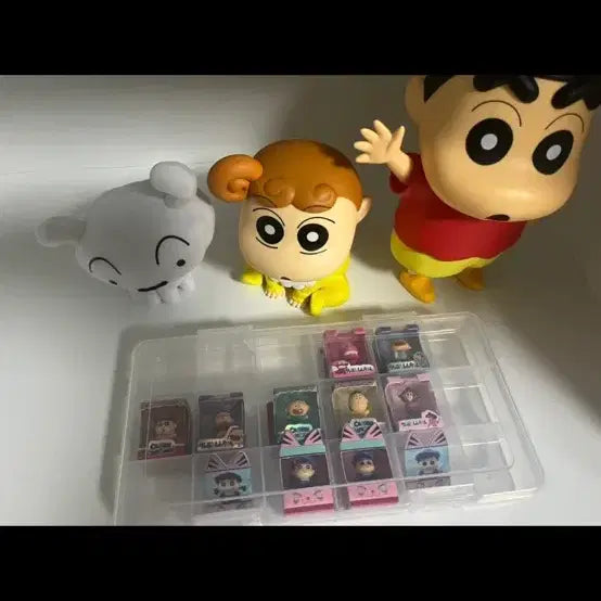 [BUNJANG] Banpresto Crayon Shin-chan Chibi Characters "Chibi Characters" Figure Set (Shin-chan, Nene-chan, Shiro) / 반프레스토 짱구 짱아 흰둥이+쌀알피규어