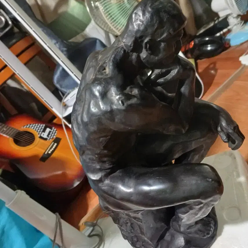 [BUNJANG] Bronze Thinker Sculpture (30-39cm) / 20. 30. 39 센치청동재질생각하는사나이 무게있음